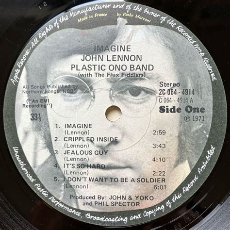 Yahooオークション France 写真付き Lp John Lennonジョン・レノン