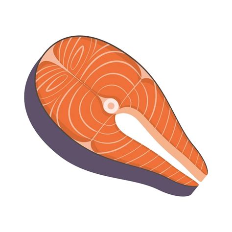 Premium Vector Salmon Steak Fish Steak Fish Fillet Red Fish Vector