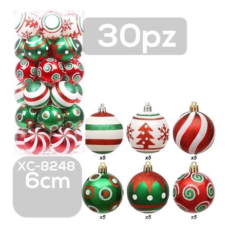 Set Palline Natalizie Cm Addobbi Per Albero Di Natale Xc