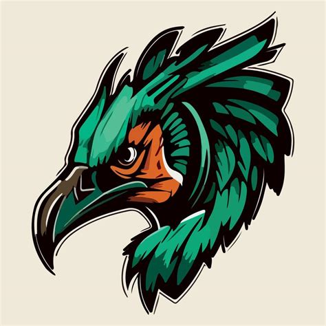 Vulture face mascot esport logo vector illustration with isolated ...