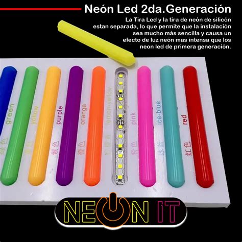 Neon Led NewGen Blanco Frío Cold White 1 metro Espesor 6mm 8mm y