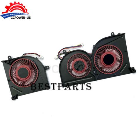 New Cpu Gpu Cooling Fan For Msi Gs Gs Vr Stealth Pro Rd Rg Rf Re