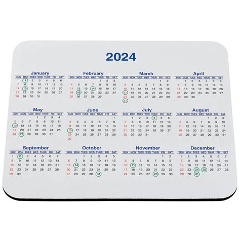 Calendar Mouse Pad - Calendar Mouse Pad - Dream Products