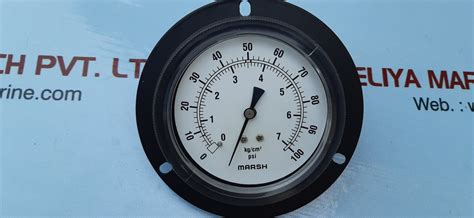 MARSH PRESSURE GAUGE 0 100 PSI Aeliya Marine