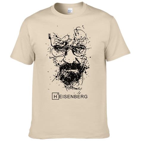 Mens Short Sleeve Cotton T Shirts Fashion Breaking Bad Heisenberg Tee