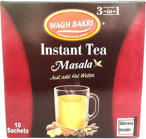 Wagh Bakri Instant Tea Premix Masala Sweetened 140gm 10 Sachets