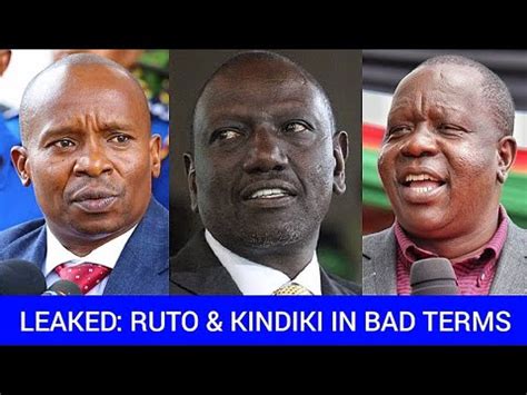 Leaked Ruto Kindiki In Bad Terms Kindiki S Big Mistake Revealed