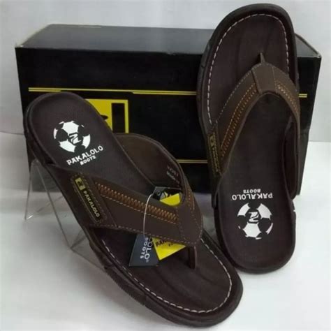 Jual Sandal Pakalolo Pria Original 100 Kulit Asli Motif Jepit Terbaru