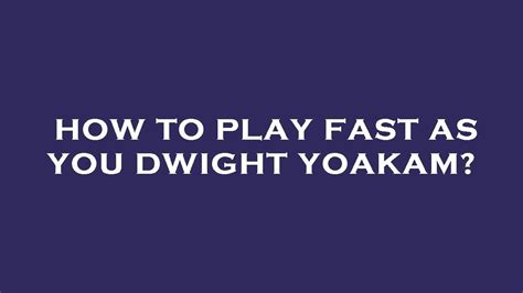 How To Play Fast As You Dwight Yoakam YouTube