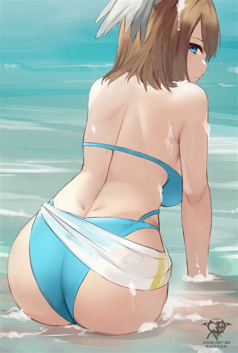 Rule 34 1girls Alternate Costume Artist Signature Ass Back Back View Backboob Beach Bikini