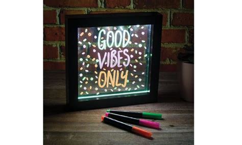 Neon Effect Message Frame Lights Up Frame Light Light Up Message