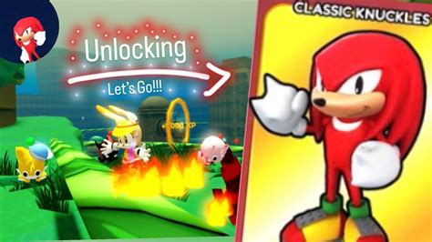 Unlocking Classic Knuckles Sonic Speed Simulator Gameplay Youtube