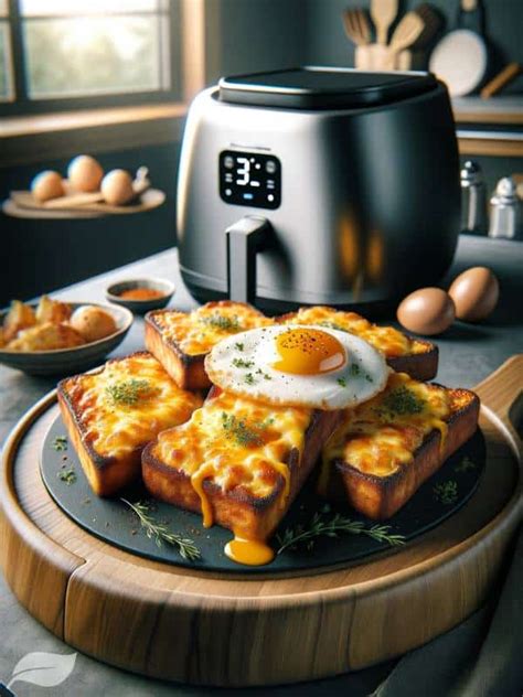 Air Fryer Cheesy Egg Toast Recipe