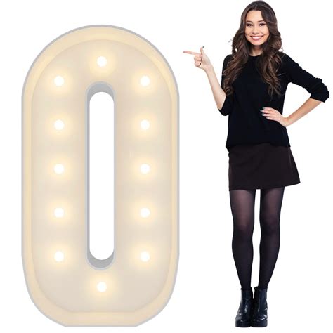 Ft Marquee Light Up Numbers Pre Cut Frame Giant Marquee Numbers