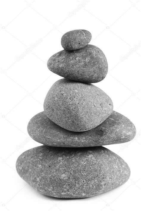 Pile Of Rocks White Background