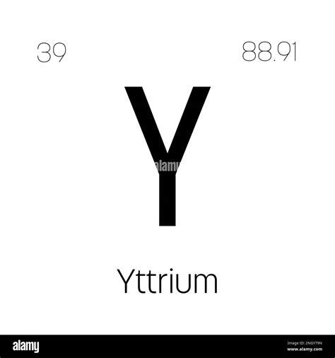 Yttrium symbol Black and White Stock Photos & Images - Alamy