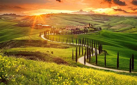 Gorgeous Italian Sunset, Sky, Italy, Landscapes, Sunsets, Nature, HD ...