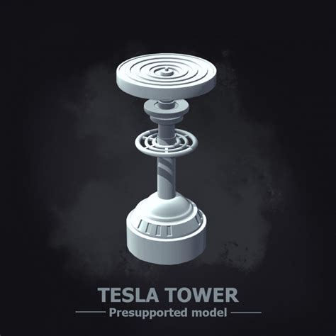 3D Printable Izzet Contraption - Tesla Tower by Olivier Reeves