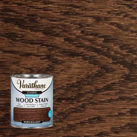 Varathane 1 Qt Dark Walnut Classic Water Based Interior Wood Stain