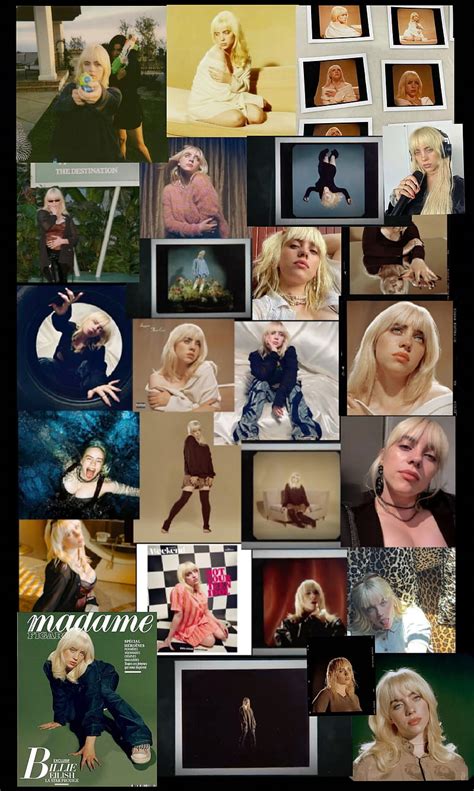 Billie Eilish Collage Head Graph Hd Phone Wallpaper Peakpx