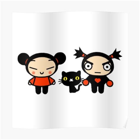 Pucca And Garu Cute Love Cat Poster For Sale By Meudya Redbubble