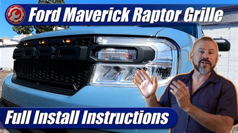 2022 2024 Ford Maverick Raptor Style Grille Detailed Installation Youtube