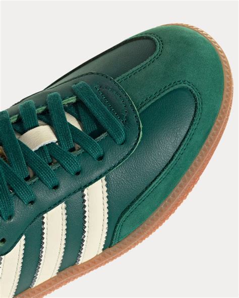 Adidas Samba Og Collegiate Green Cream White Gold Metallic Low Top