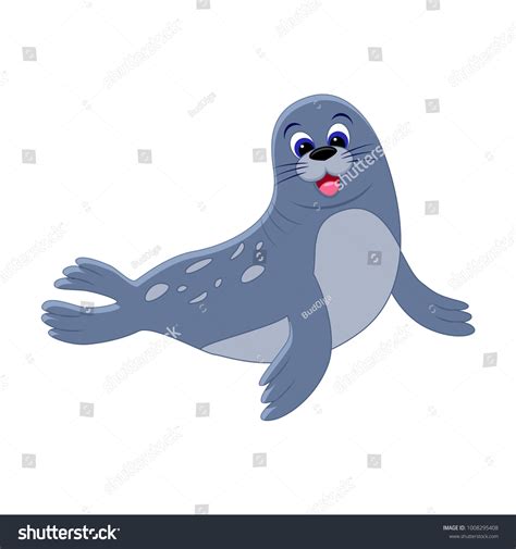 Cute Cartoon Seal Arctic Animal Vector Stock Vector (Royalty Free) 1008295408 | Shutterstock