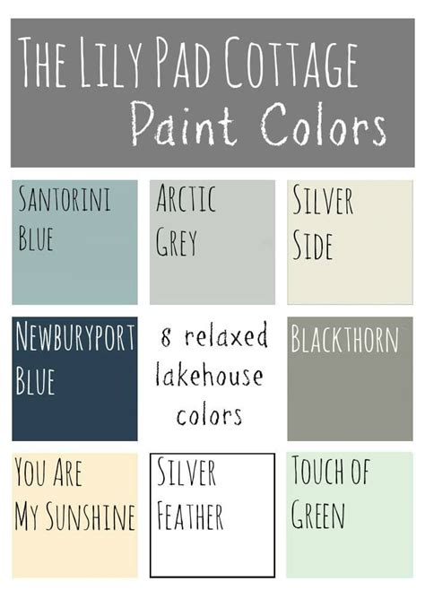 My Paint Colors Relaxed Lake House Colors In Cottage Paint