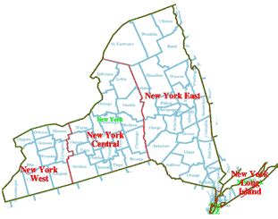 New York State Plane Coordinate Zone Map - Get Latest Map Update