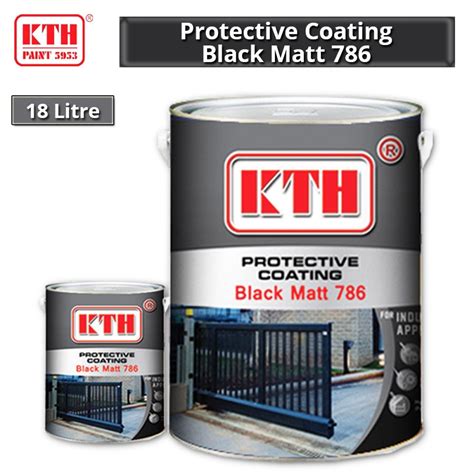 KTH Black Matt Oxide Primer 786 Protective Coating Industrial 18L