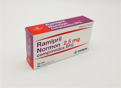 Ramipril Normon Efg 2 5 Mg 56 Comprimidos Farmacéuticos