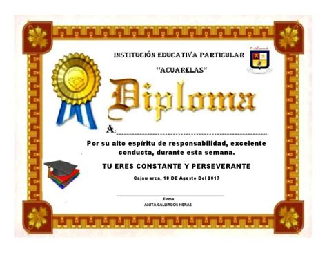 Diploma De Buena Conducta Pdf