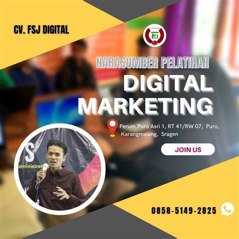 Wa 0858 5149 2825 Narasumber Digital Marketing Politeknik Perkapalan