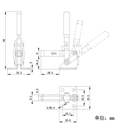 Toolon Wholesale Vertical Handle With Flange Base Small Toggle Clamp