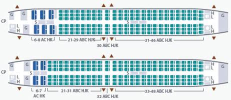 Seat Map Garuda Indonesia