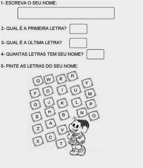 ATIVIDADES PRÉ SILÁBICOS ATIVIDADES NOME Atividade o nome