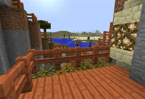 渓谷に町を作る 通路作ってみた マイクラ初心者が行く