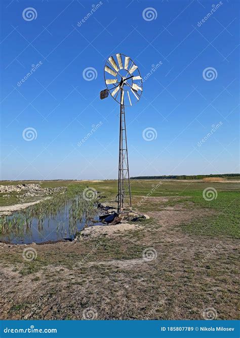 Photography of windpump stock image. Image of ground - 185807789