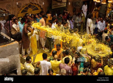 Vrindavan Uttar Pradesh Of India 2nd Sep 2014 Hindu Devotees Celebrate The Radha Ashtami At