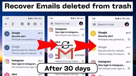 How To Recover Permanently Deleted Emails From Gmail In Mobile Recover Deleted Mail From Gmail