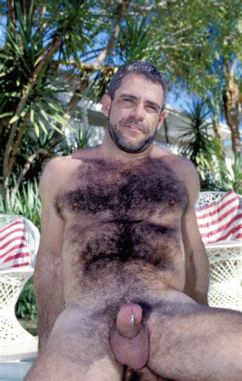 Hairy Gay Bear Model Totally Naked In The Pool And Man Handling His