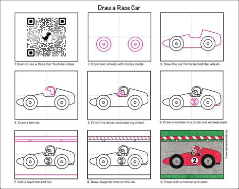 How To Draw A Race Car Easy Step By Step