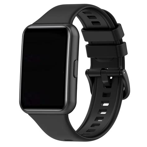 Ripley CORREA SILICONA PARA RELOJ HUAWEI FIT 2 NEGRO