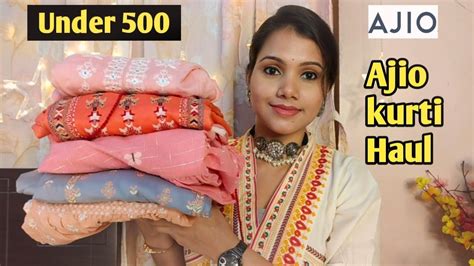 💕ajio Kurti Haul Under 500💕avaasa Kurti Kurta Haul💕ajio Haul💕ajio