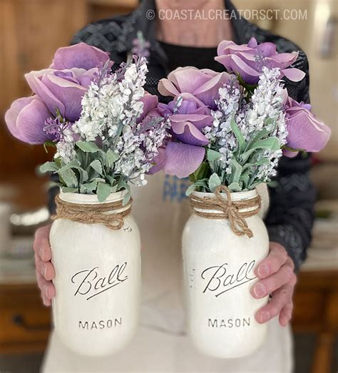 How To Chalk Paint Mason Jars