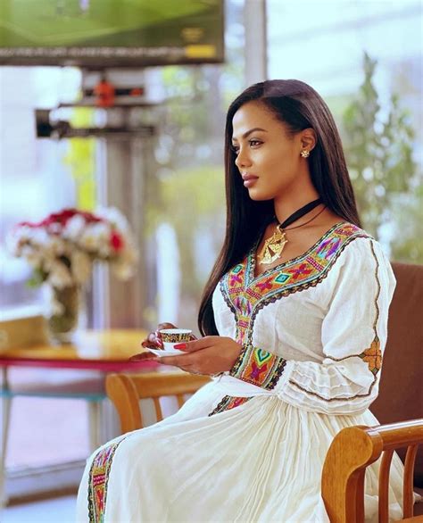 Ethiopian Eretriean Traditional Dress Habesha Kemis Gorgeous Handwoven