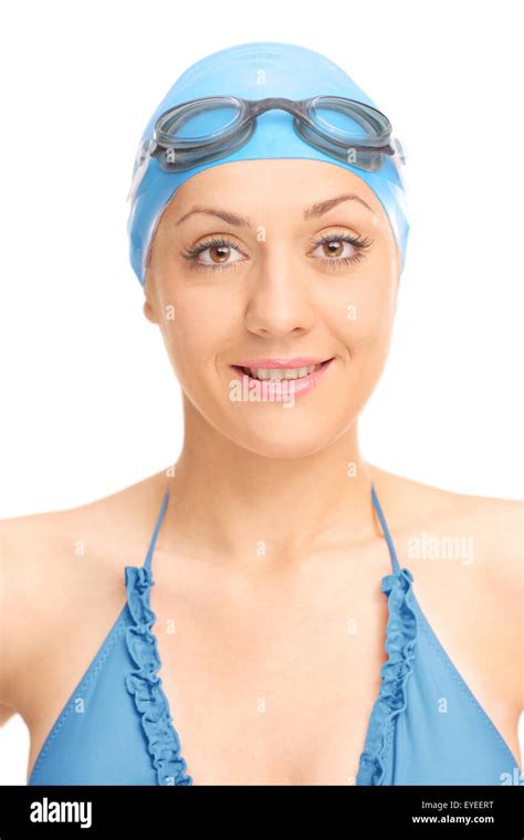 Woman Swimming Hat Studio Hi Res Stock Photography And Images Alamy