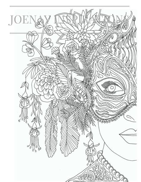 71 Printable Fanciful Faces Coloring Book Renellekeldon