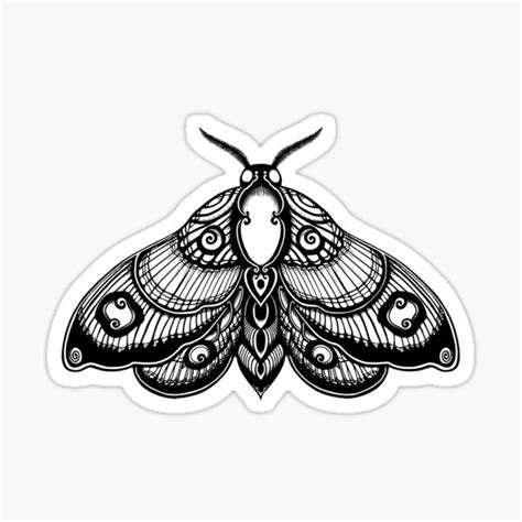 Emperor Moth Faith Love Hope Sticker For Sale By Stickypixie Redbubble